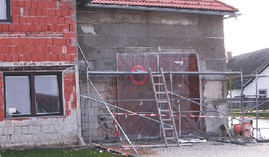 Příseka - oprava fasády kulturního domu