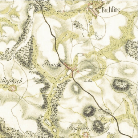 I.vojenské mapování - Josefské - detail